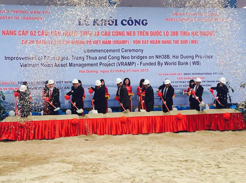 Khởi công nâng cấp cầu Tràng Thưa và cầu Cống Neo trên QL38B tỉnh Hải Dương
